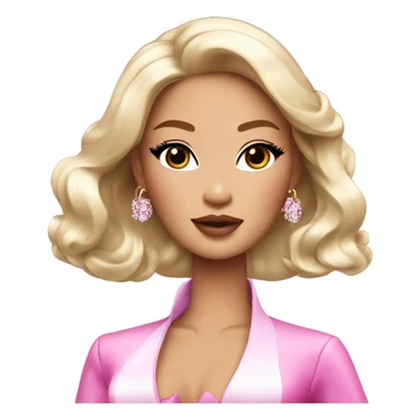 glamorous luxurious bougie asian barbie  sticker