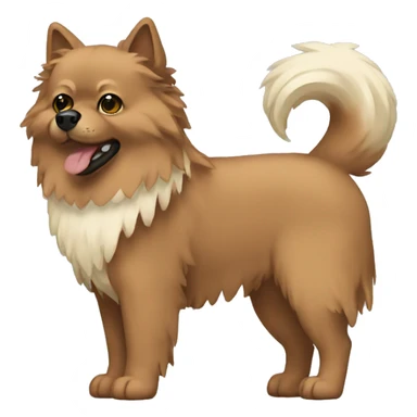 Zwergspitz pixel art sticker