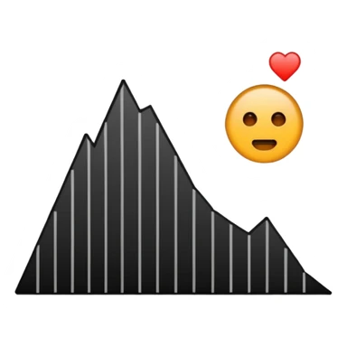 a graph with a negative slope. sticker