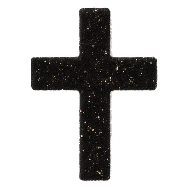 Glitter blackcross  sticker