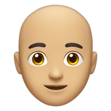 latino gay bald fashion boy sticker