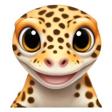 leopard gecko orange  sticker