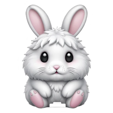 Bunny with black cristals sticker