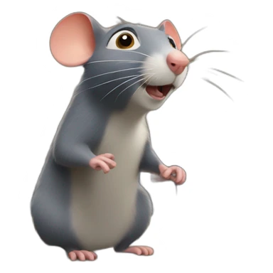 remy the rat from ratatouille sticker