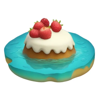 dessert île flottante sticker