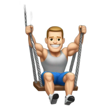 john cena on a swing sticker
