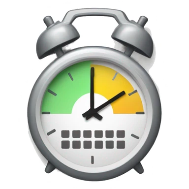Deadline Emoji 
Design Idea: A calendar page with a clock overlay. sticker