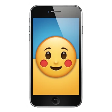 modern smartphone with a blank screen sticker