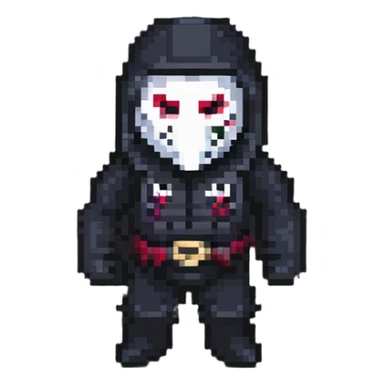 masked Kane WWE character sticker