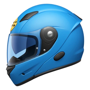 emoji capacete de moto azul (use a cor no HEX/HTML #1440FF) sticker