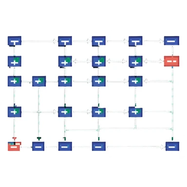 linked list data structure with nodes connected by arrows sticker