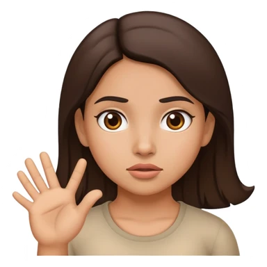 Hispanic girl shrugging sticker