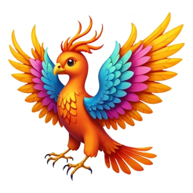 phoenix and butterfly sticker