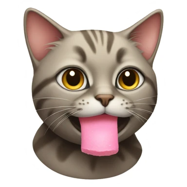 cat with sherbet sticker