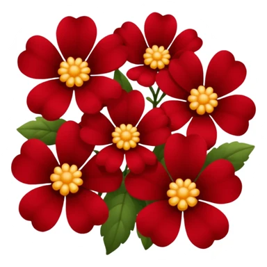 dark red flowers sticker