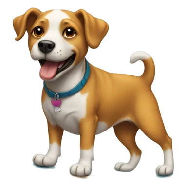 Dog riding a skateboard  sticker