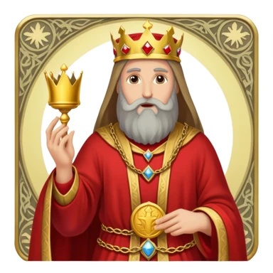 Tarot Card with the hierophant on it  sticker