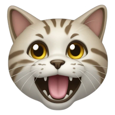 Un chat qui fait caca sticker