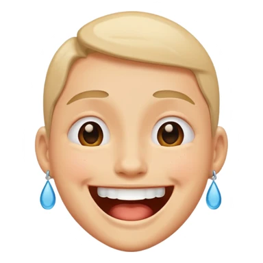 Laughing tears sticker