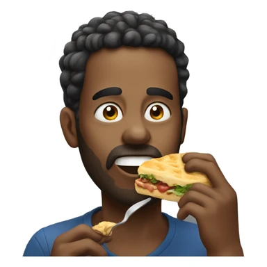 somone eating  sticker