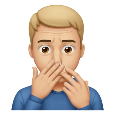 Guy farting so bad sticker