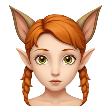 fae with hazel eyes sticker
