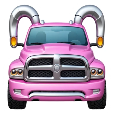 Pink ram truck sticker