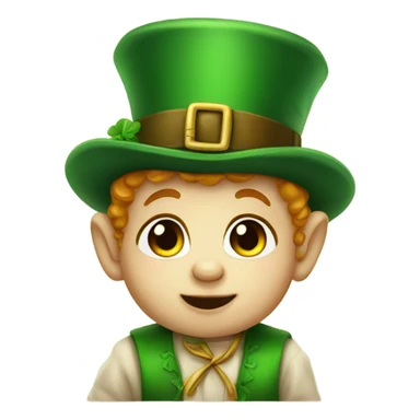 baby leprechon sticker