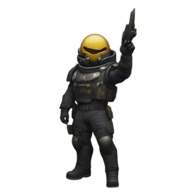 helldivers salute sticker