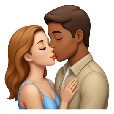 beautiful romantic kiss couple sticker