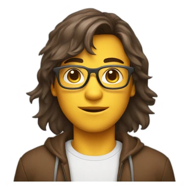 Garçon brun et garçon brun avec peau blanche et garçon a lunette brun avec peau blanche sticker