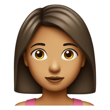 A girl with half of her face like a bird.  sticker