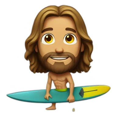 Australian Surfer Jesus sticker
