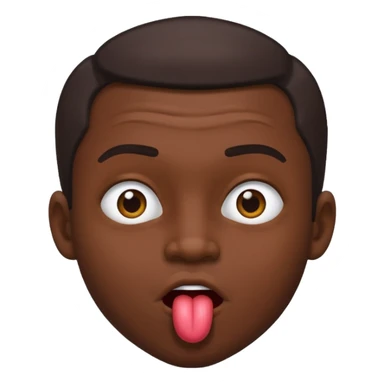 un homme qui se lèche les babines avec un regard malicieux en coin sticker