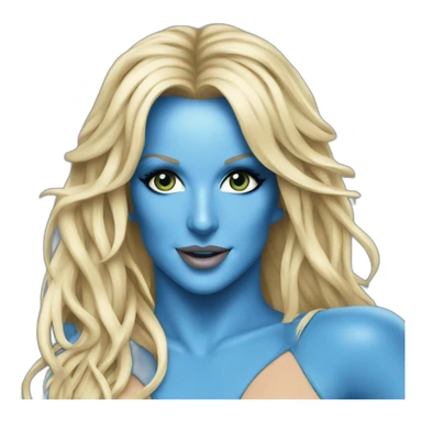 Britney Spears front photo in her blue outfit from her music video "toxic" sticker