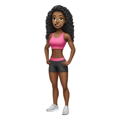 beautiful fitness women  sticker