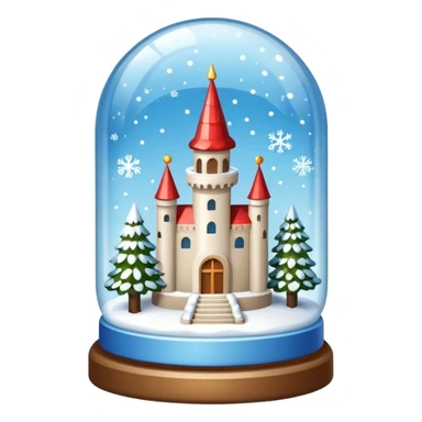 snow-globe, tower inside sticker