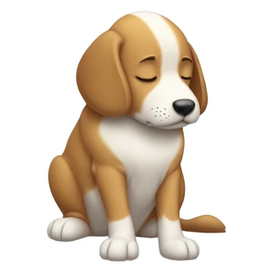 Dog sleeping sticker
