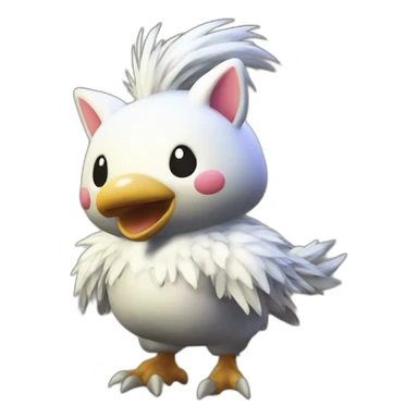 Moogle on chocobo ff9 sticker