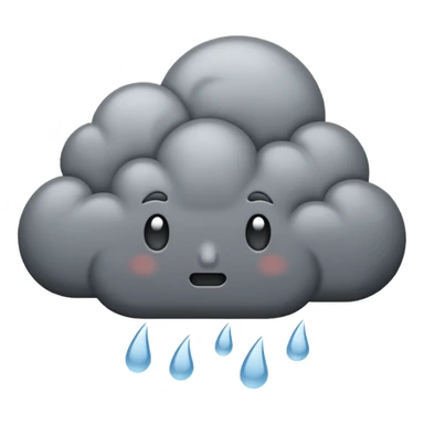 rain cloud sticker