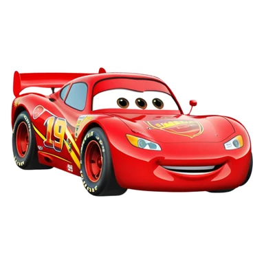 Lightning McQueen Disney franchise  sticker