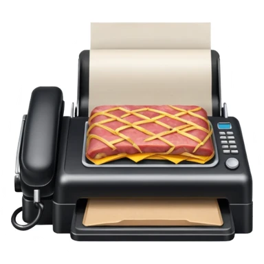 spam meat fax machine sticker