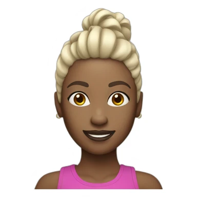 zumba white-skin dancer sticker