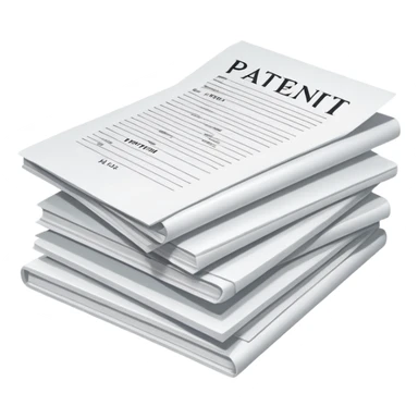 Pile of patent papers sticker