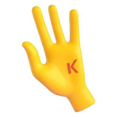 Convert the 'OK' hand sign photo into a clean 3D emoji style with a yellow hand and transparent background. sticker