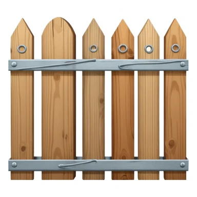 Cedar and oak posts fence with Galvanized wire sticker