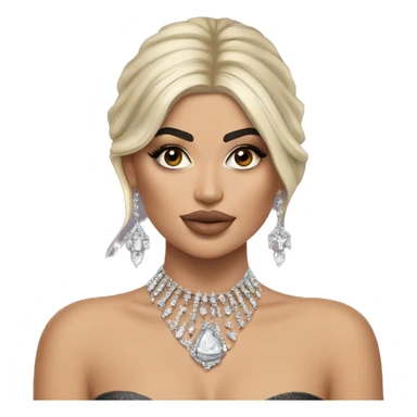 Kylie Jenner Princess with jewellery sticker