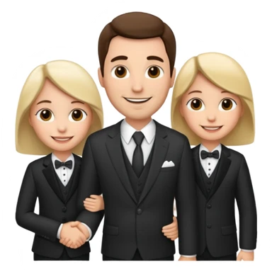 father marrying a couple sticker