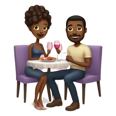 Date night at home  sticker