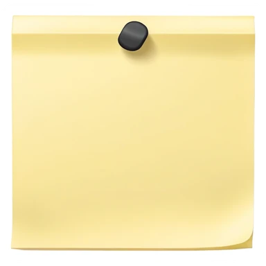 Blank sticky note, empty sticker